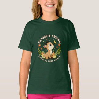 Nature's Friend Cute Fawn Woodland Animal T-Shirt