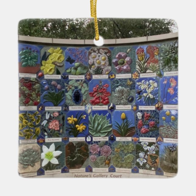 Nature's Gallery Court Ceramic Ornament (Front)