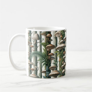 Nature's Harmony: Botanical Seamless Pattern Coffee Mug