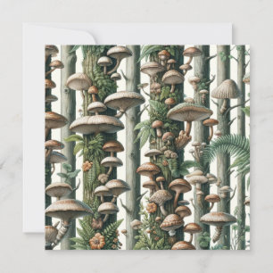 Nature's Harmony: Botanical Seamless Pattern Invitation