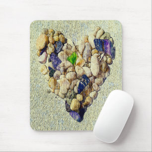 Nature's heart mouse mat