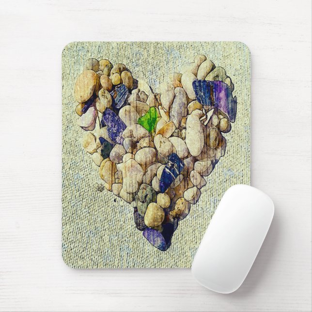 Nature's heart    mouse mat (With Mouse)