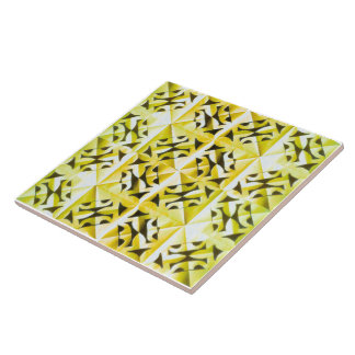 Nature's Hidden Geometry Abstract Geometric  Tile