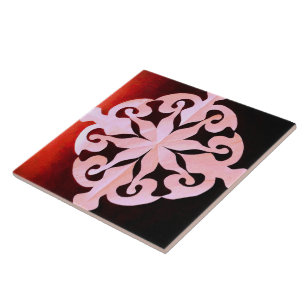 Nature's Hidden Geometry Abstract Geometric Tile