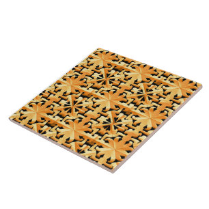Nature's Hidden Geometry Abstract Geometric Tile