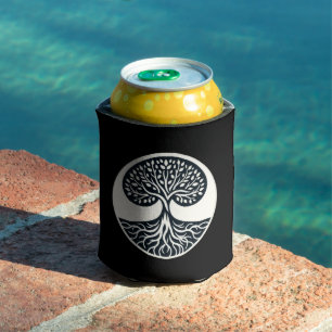 Nature's Interconnectedness - Tree Vector Art Can Cooler