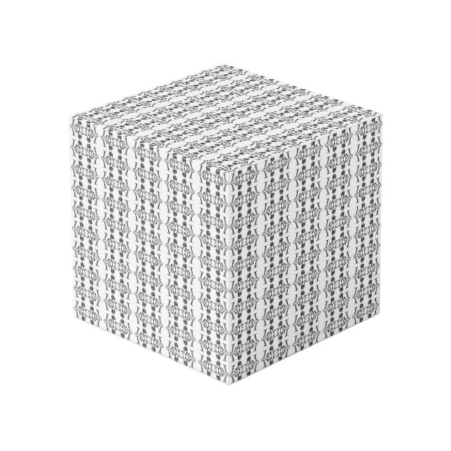Nature's Love: Typography with a Blooming Rose Cube (Front Angled)