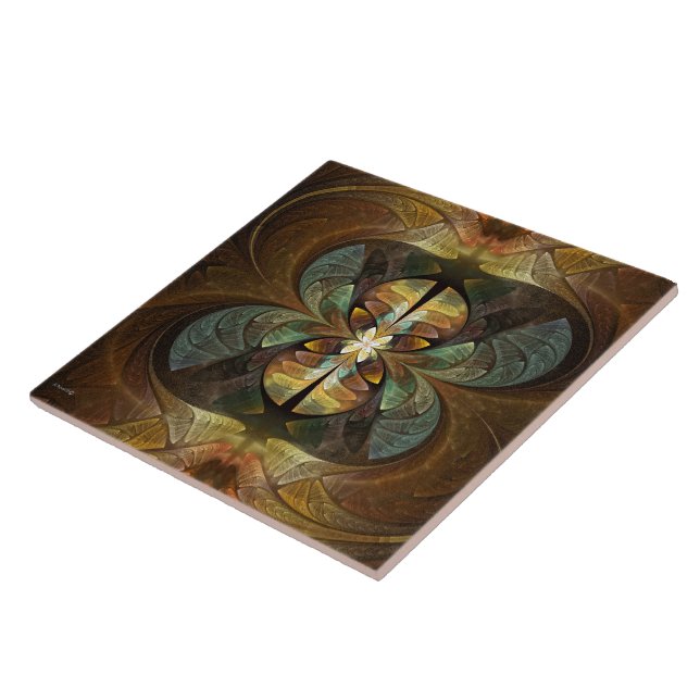 Natures Matrix Bumble Bee Abstract Tile (Side)