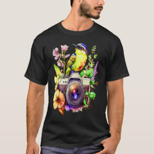 Natures Photography Love Flowers and Birds Watch C T-Shirt