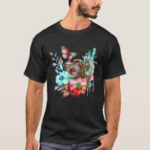 Natures Photography Love Flowers and Butterflies C T-Shirt