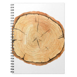 Nature's Rings: Tree Texture Triumph Notebook