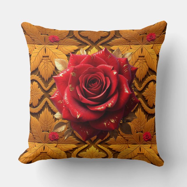 "Nature's Romantic Bloom" Cushion (Front)