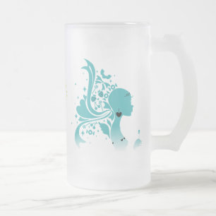 nature's sweetness frosted glass beer mug