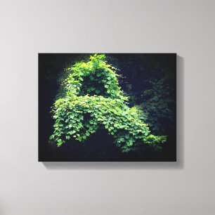 Nature's Throne Wild Leafy Vines Canvas Print