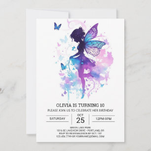 Nature's Touch Fairy Tale Birthday Magic Invitation