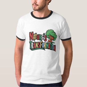 Nature's Transformation Men's Ringer T-Shirt 🌲👕