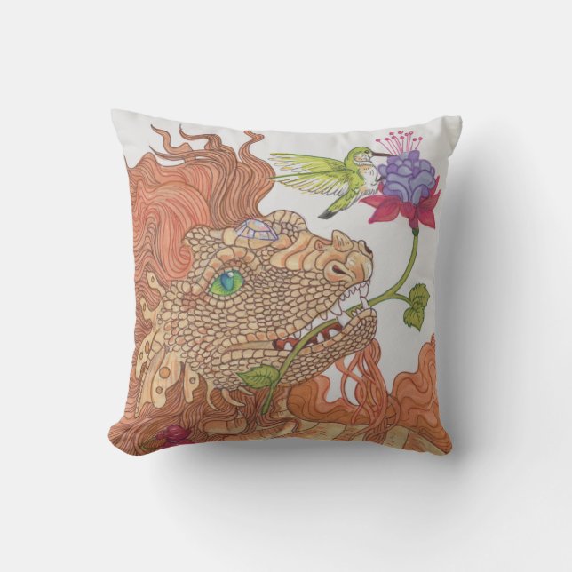Nature's Treasures Dragon Cushion (Front)