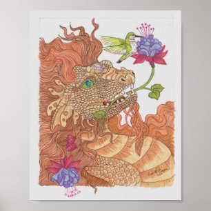Nature's Treasures Dragon Poster