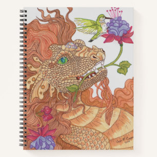 Nature's Treasures Dragon sketchbook Notebook
