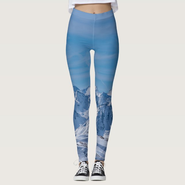 Nature's Winter Wonderland Art Print Leggings (Front)
