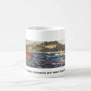 Natures's best moments are seen from a kayak coffee mug