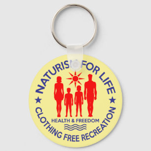 Naturist - Naturism For Life Key Ring