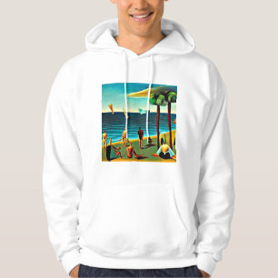 Naturists on the beach hoodie