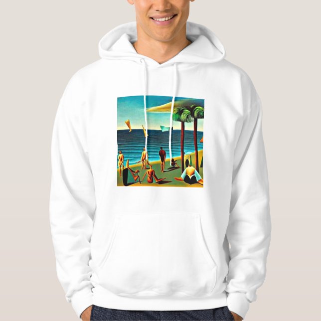 Naturists on the beach hoodie (Front)