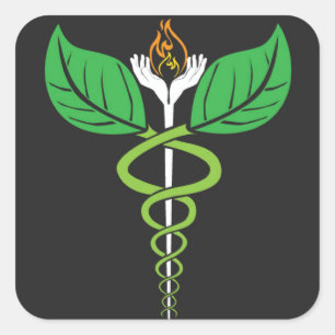 Naturopathic Caduceus Sticker