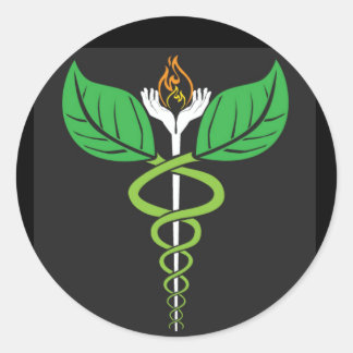 Naturopathic Doctor Caduceus Classic Round Sticker
