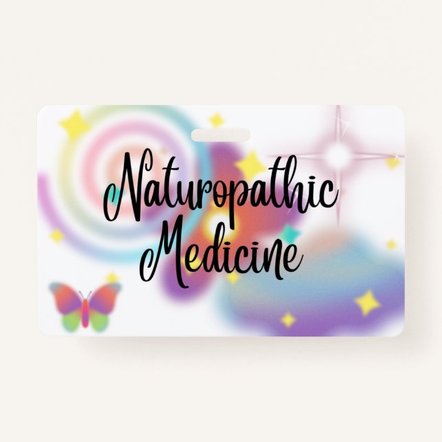 Naturopathic Dr Badge ID Badge (Front)