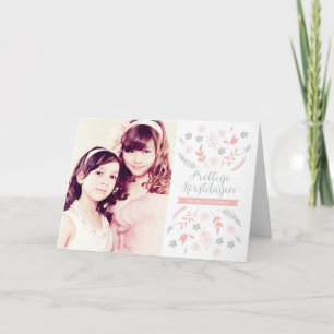 Natuur vakantiegroet van Kerstmis Holiday Card