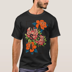 Nau Bahamas Wildflower Floral Souvenir Vintage Flo T-Shirt