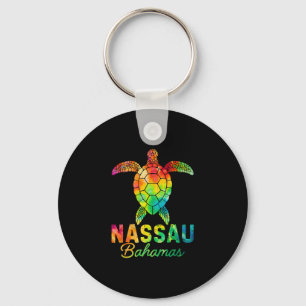 Nau Hamas Tie Dye Sea Turtle Hamas Beach Vacation Key Ring