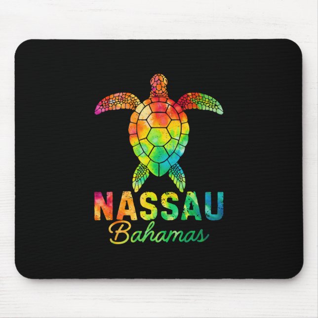 Nau Hamas Tie Dye Sea Turtle Hamas Beach Vacation  Mouse Mat (Front)