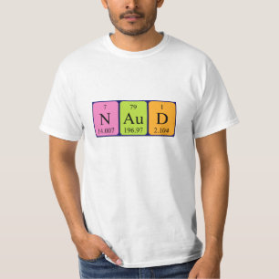 Naud periodic table name shirt