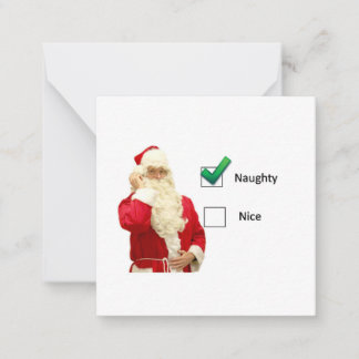 Naught or Nice Card