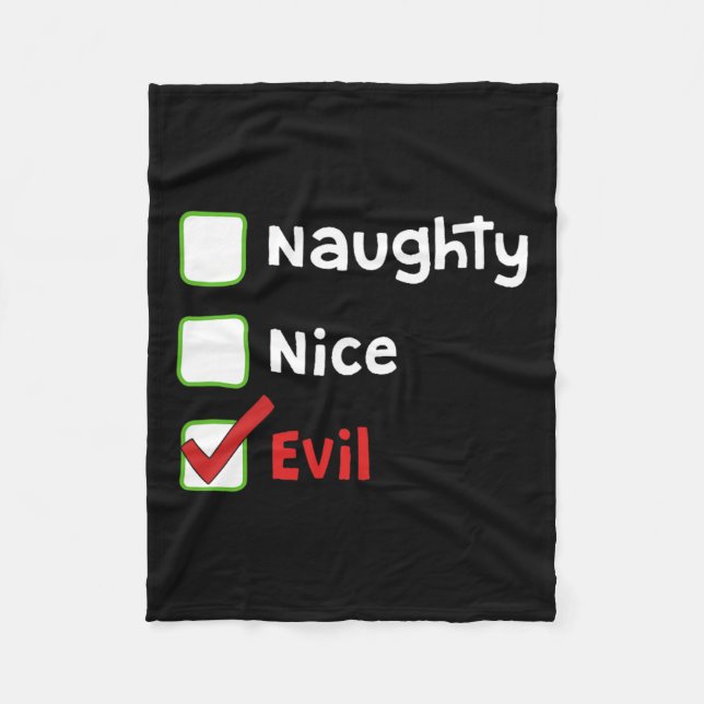 Naughty6  fleece blanket (Front)