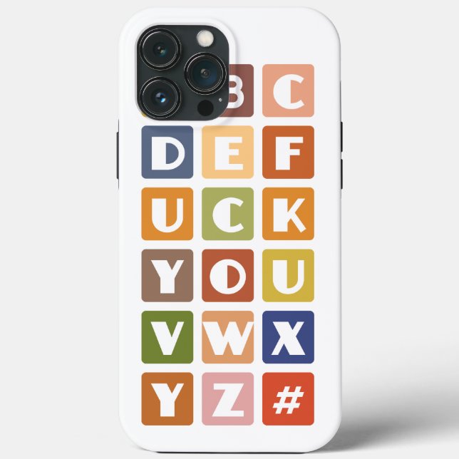 Naughty Alphabets iPhone 4 case-mate Case (Back)