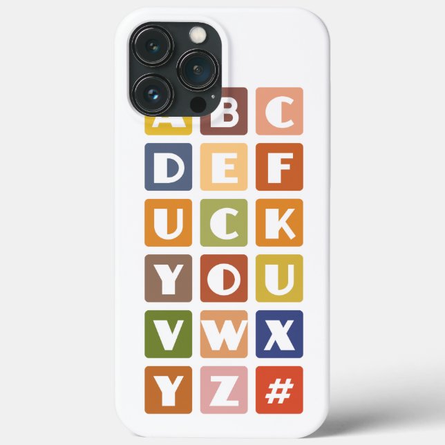 Naughty Alphabets iPhone 4 case-mate Case (Back)