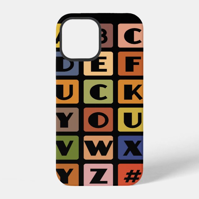 Naughty Alphabets iPhone 4 case-mate Case (Back)