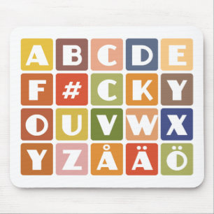 Naughty Alphabets mousepad