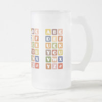 Naughty Alphabets mug – choose style & colour