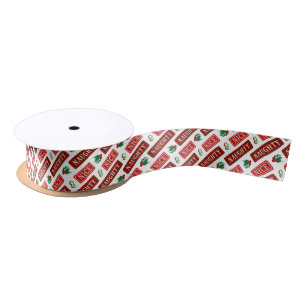 Naughty and Nice Christmas Satin Ribbon