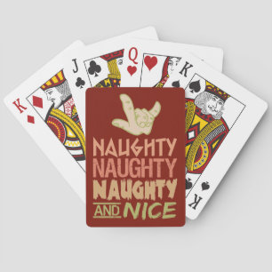 Naughty AND Nice custom playing cards