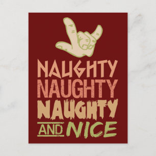 Naughty AND Nice custom postcard