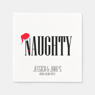 Naughty and Nice Holiday Napkin