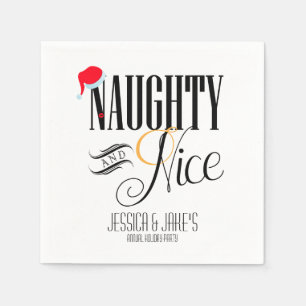 Naughty and Nice Holiday Napkin