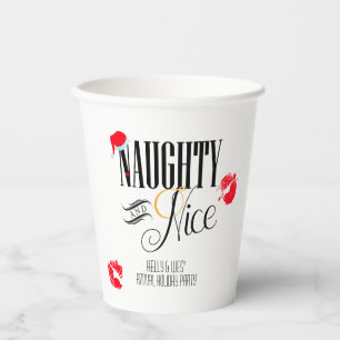Naughty and Nice Holiday Paper Cup