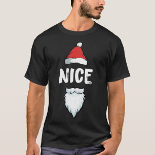 Naughty And Nice Matching Christmas Pyjamas For Ki T-Shirt